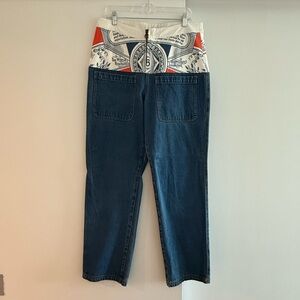 Men's Telfar Jeans with Graphic Waistband